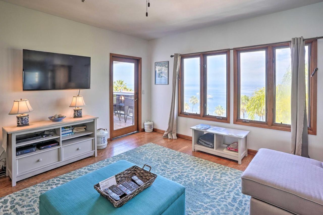 Quiet Avalon Getaway Villa With Ocean View And Balcony 외부 사진